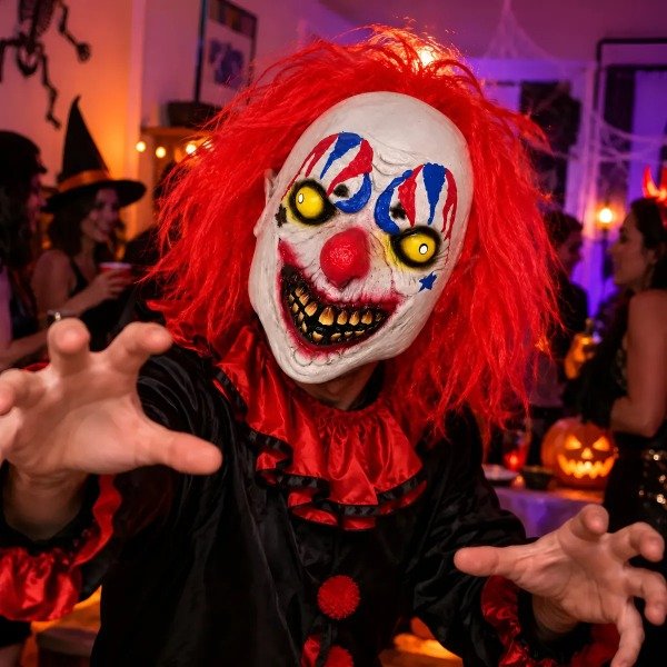 Producto - Mascara De Payaso Loco Feria Circo Fiesta Halloween - 1
