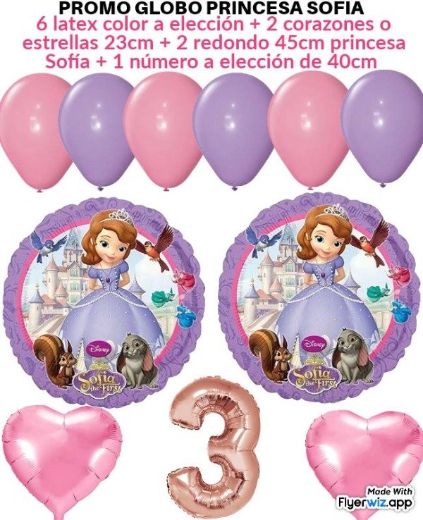 Producto - Promo globo princesa sofia