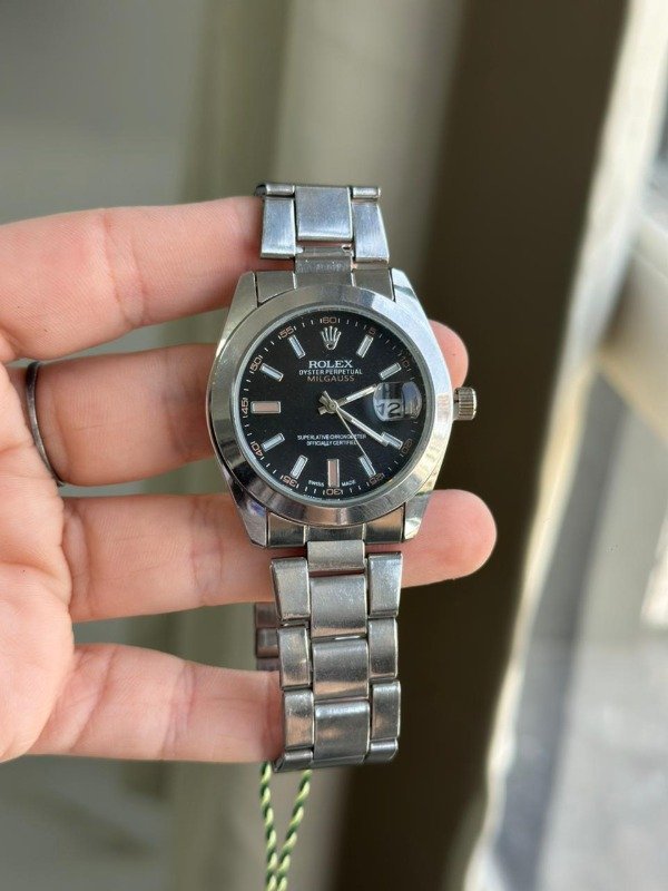 Producto - Reloj Generico Rolex Milgauss Black Silver Masculino 42mm