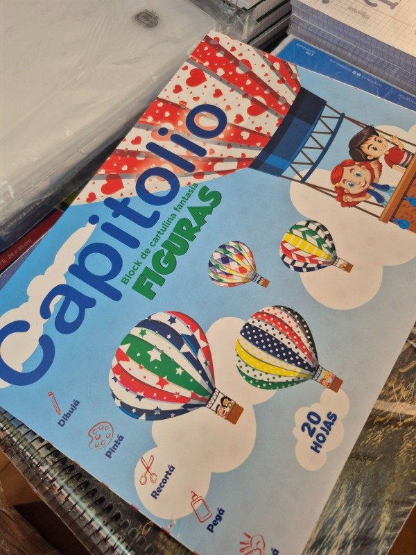 Producto - Block cartulina fantasía Capitolio x 20 hojas