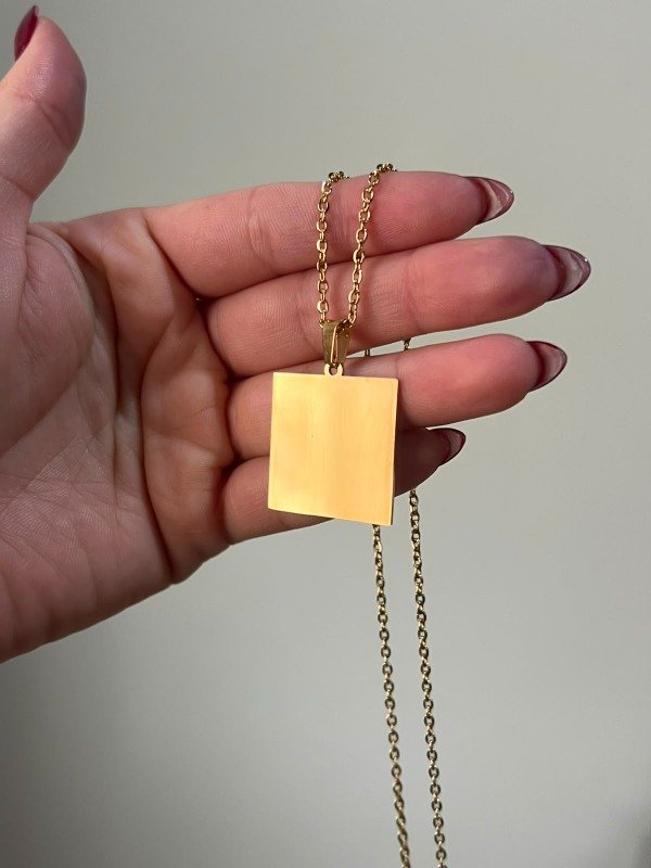 Producto - Collar cuadrado 2,5 personalizado AD - 0