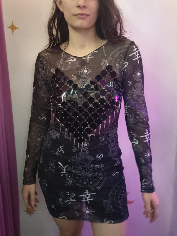 Producto - Collar Pechera de Discos Negros - 0