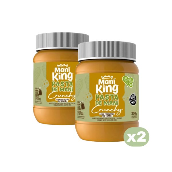 Producto - Pasta de maní king CRUNCHY x350gr x 2 unidades