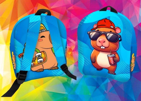 Producto - Plantilla para Set de Jardín y Mochilas FullPrint Capibara nene - 2