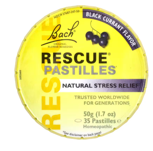 Producto - Bach, Remedios florales originales, Pastillas de rescate Sabor a grosella negra