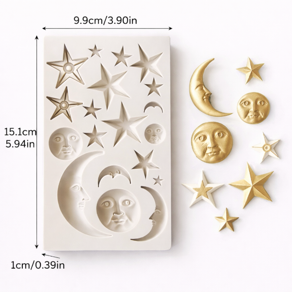 Producto - Molde luna lunitas estrella 025V2