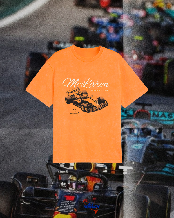 Producto - Remera Naranja Mclaren monoplaza