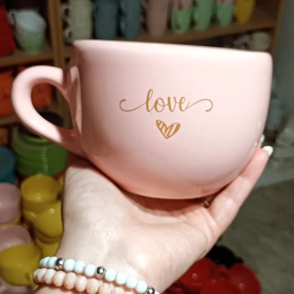 Producto - TAZON XL COLOR ROSA AMOR 1