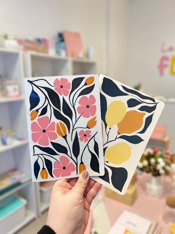 Producto - Pack de cuadernos flores y limones