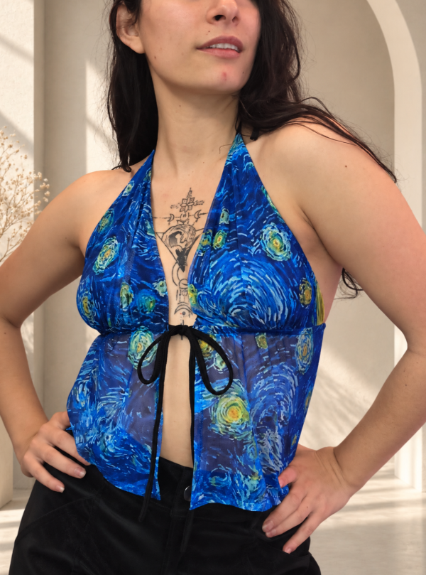 Producto - Top Corset Estampado Estilo Noche Estrellada - 1