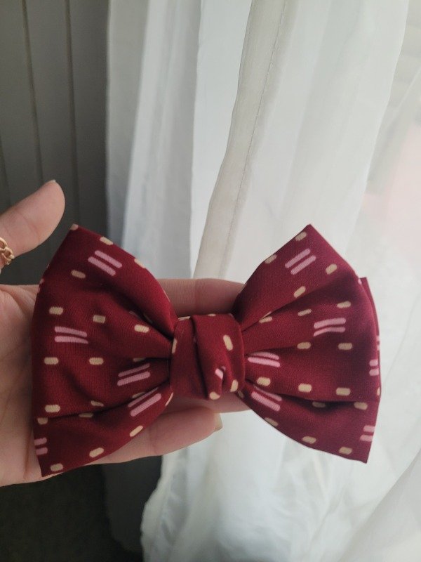 Producto - Moño Hebilla francesa bordó