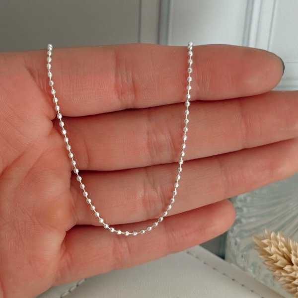 Producto - Cadena Bolitas Laminada Plata 925