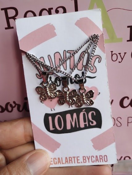 Producto - CADENITAS AQ dije de fundicion Mariposas