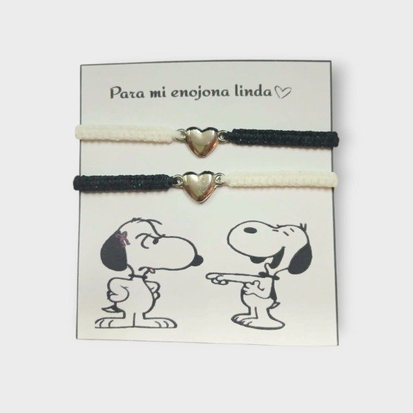 Producto - Pulseras x 2 " Para mi enojona linda"