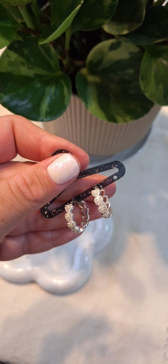 Producto - Argollitas Plata Corazones