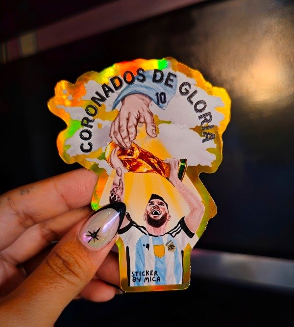 Producto - Sticker messi la mano de dios PREMIUM