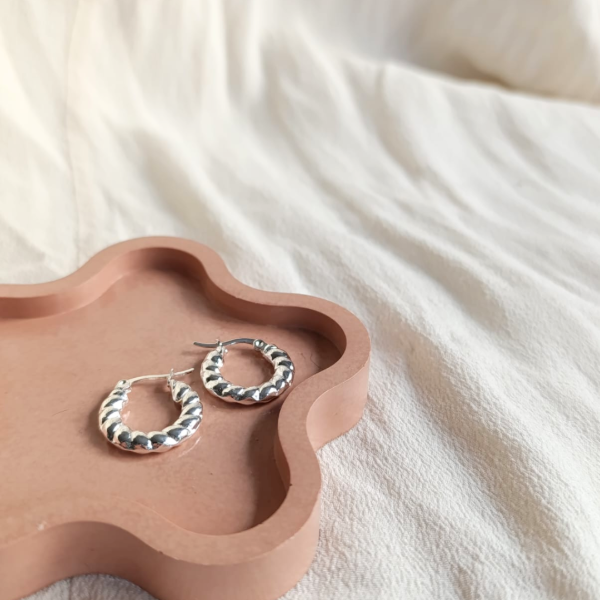 Producto - aros Soga (plateado)