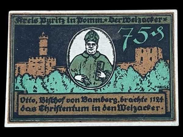 Producto - Alemania - Pyritz (1921) 75 Pfennig