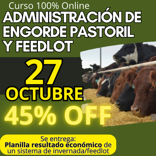 Producto - Curso Online: Administración Integral de Engorde Pastoril y Feedlot - 0