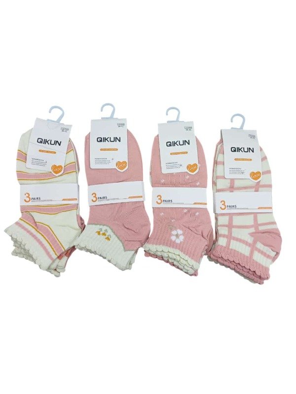 Producto - SQ - Qikun - Soquetes Algodón x Docena - 1