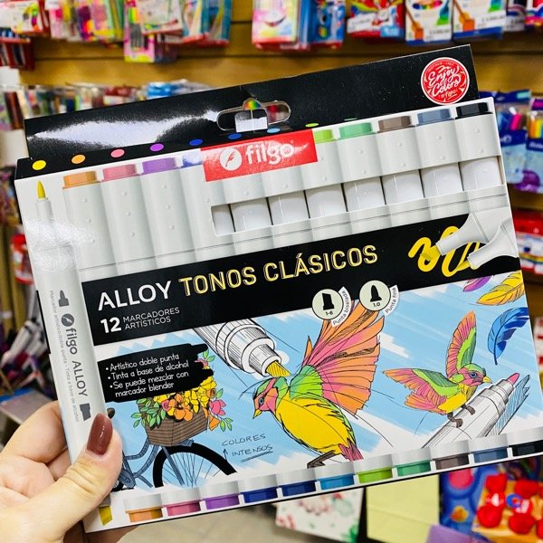 Producto - Marcadores sketch permanentes Filgo aloe Colores clasicos x 12