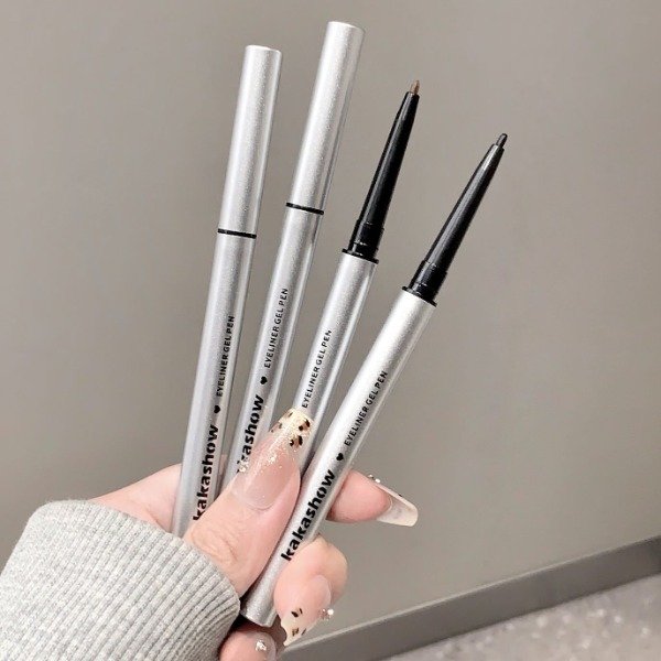 Producto - Delineador retráctil negro y marrón coreano Kakashow