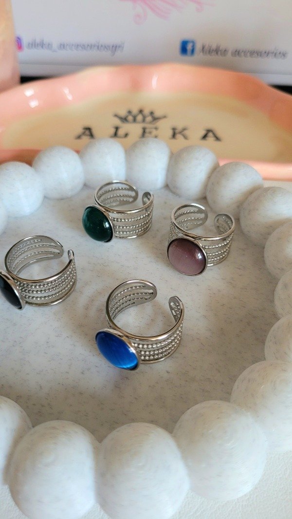 Producto - Anillo regulable redondo de acero quirúrgico - 4