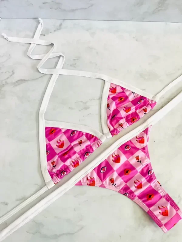 BK CORA ESTAMPADA - GIRLY POP CON BLANCO — imagen 2