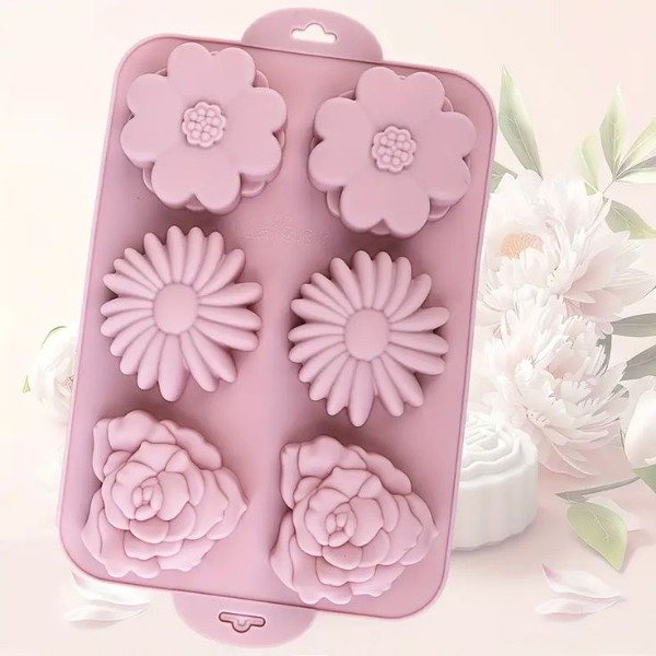 Producto - Molde Flores x6 Medianas