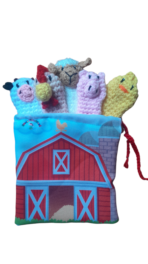 Producto - Títeres de dedo tejidos granja