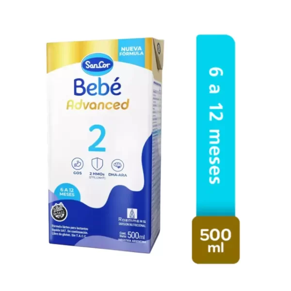 Producto - Leche Liquida Sancor Bebe 2 x 500ml Sabor Formula