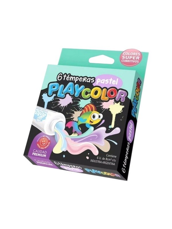 Producto - Témpera Playcolor X6 - Pastel