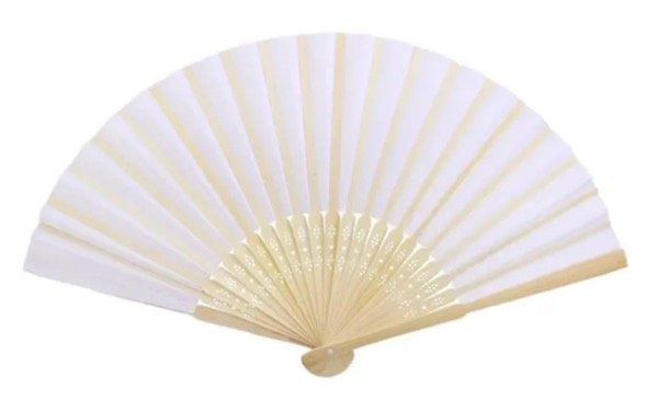 Producto - ABANICO GLITTER BLANCO