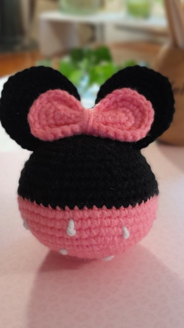 Producto - Minnie Bolita Rosa, Llaveros con Historia