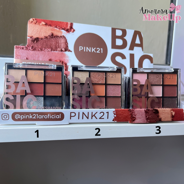 Producto - Sombras básicas 9 tonos Pink 21