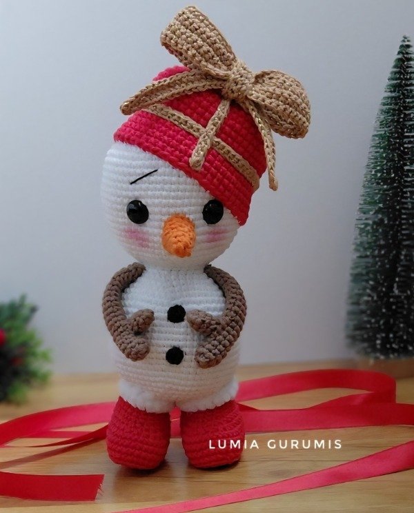 Producto - Patrón LUMI, Muñequito de nieve