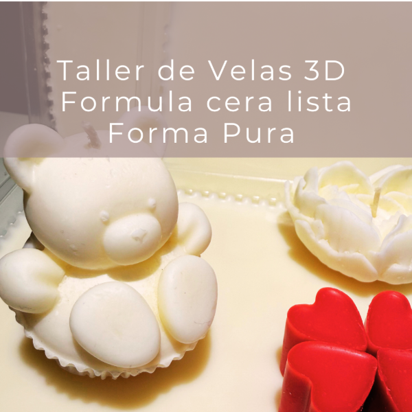 Producto - Taller Velas 3D Cera Lista - Fórmula Forma Pura