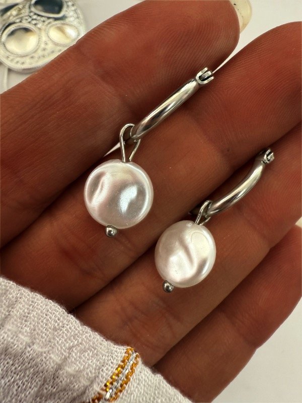 Producto - Argollas con perlas Qui