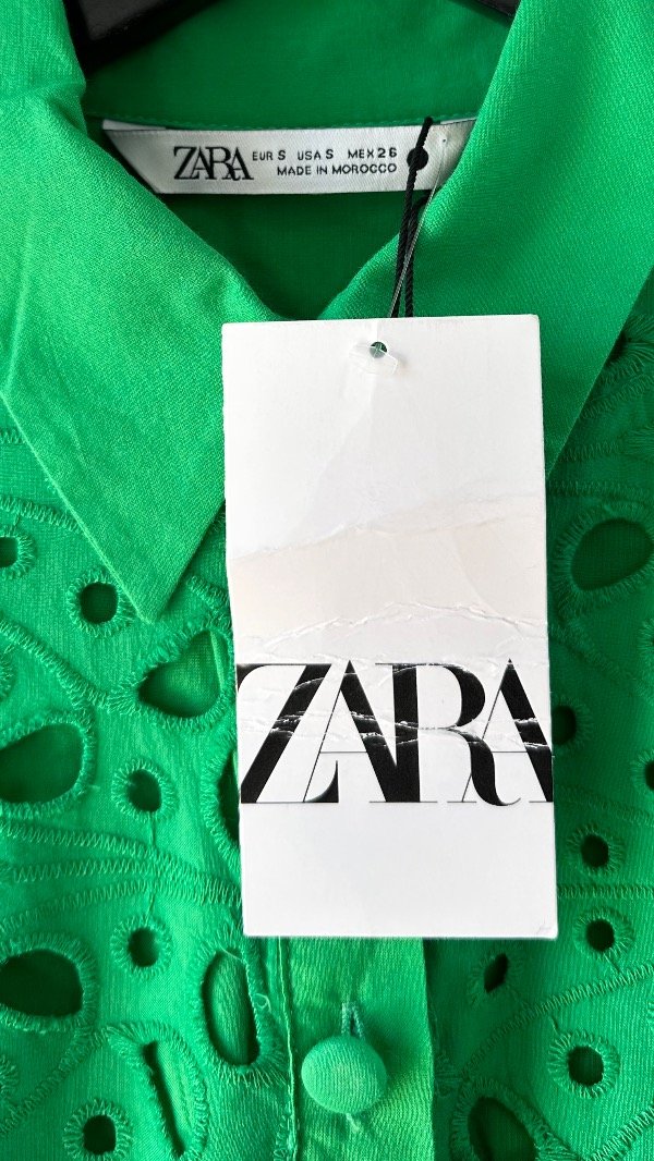 Producto - Vestido calado con cinturón Zara TM - 1