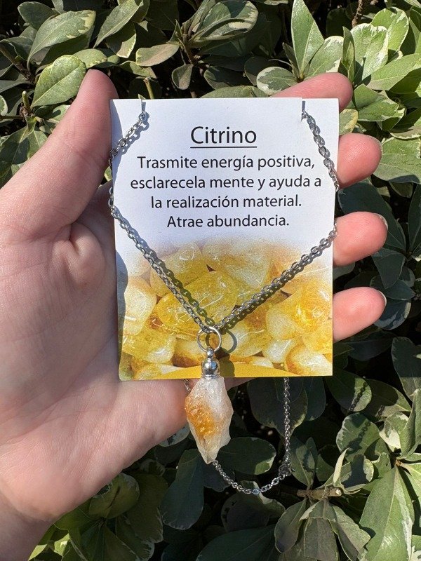 Producto - Dije Citrino + Cadenita