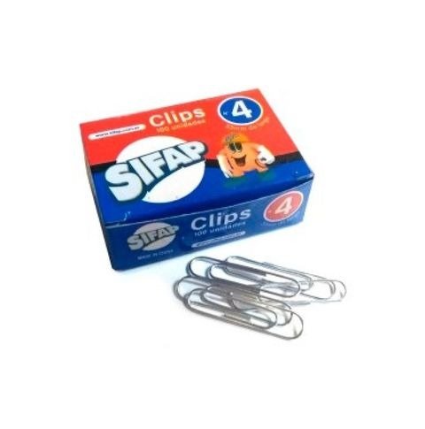 Producto - CLIPS METALICO Nro4 CAJA X100 UNIDADES SIFAP