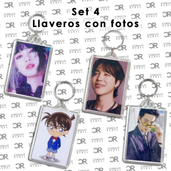 Producto - SET 4 LLAVEROS CON FOTOS