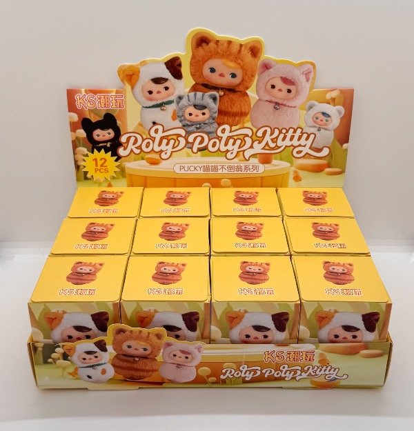 Producto - Llaveros Roly Poly Kitty sorpresa caja x12u