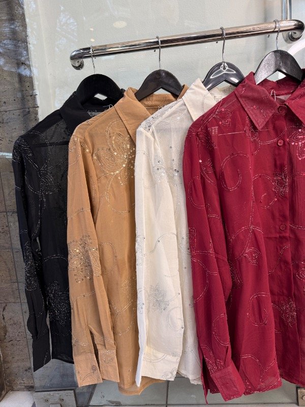 Producto - Camisa traslúcida brillos - 3