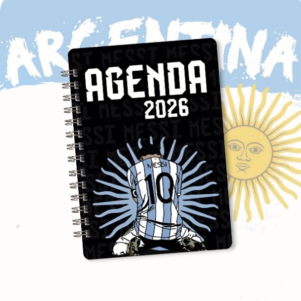 Producto - Agenda 2026 Imprimible Pdf Messi Semanal