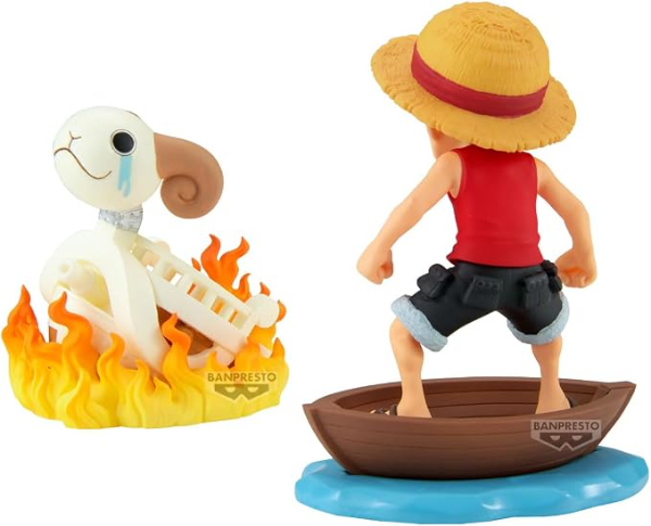 Producto - Figura Original Monkey D. Luffy y Going Merry - One Piece Banpresto WCF