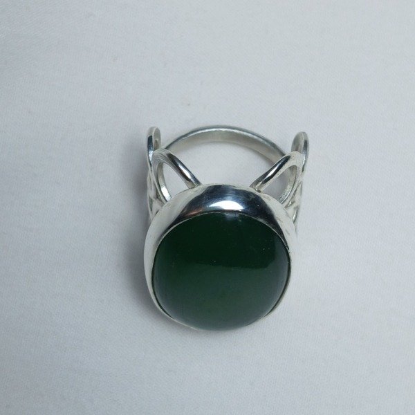 Producto - Anillo Plata 925 con Jade - Talle 18 - 5