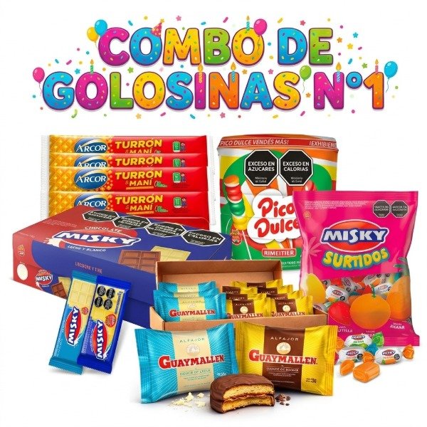 Producto - COMBO DE GOLOSINAS PARA CUMPLEAÑOS 1