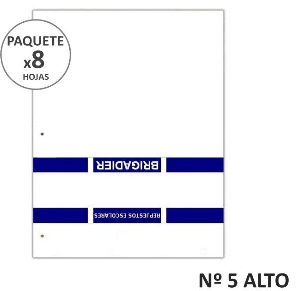 Producto - REP 5 DIBUJO BRIGADIER GOFRADO BLANCO