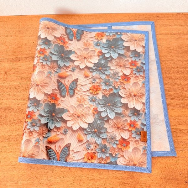 Producto - FUNDA para CARPETA A4 Diseño Azul/Dorado